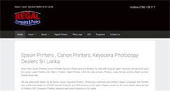 Desktop Screenshot of lankaregalprinters.com